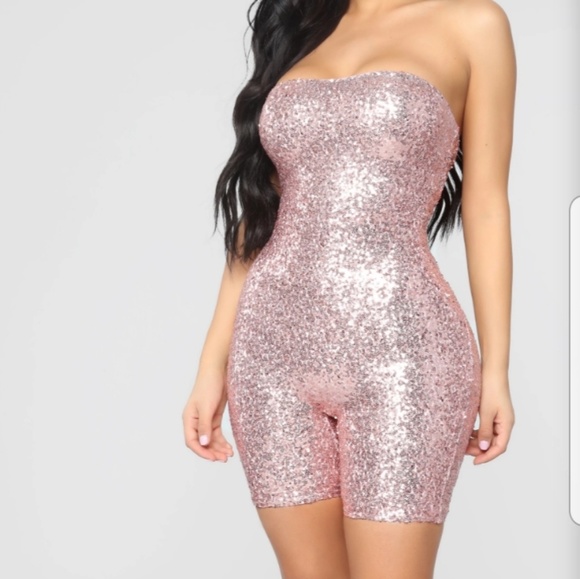 Fashion Nova Pants - Fashion Nova Birthday Bash sequin romper